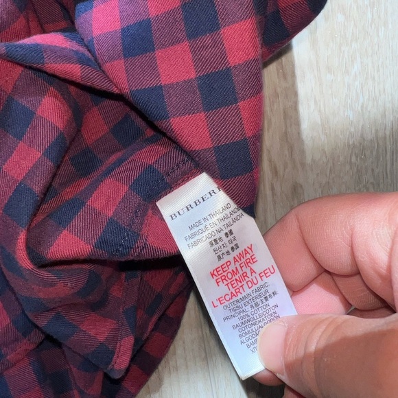 Youth boys 14 Burberry plaid shirt - Picture 5 of 5